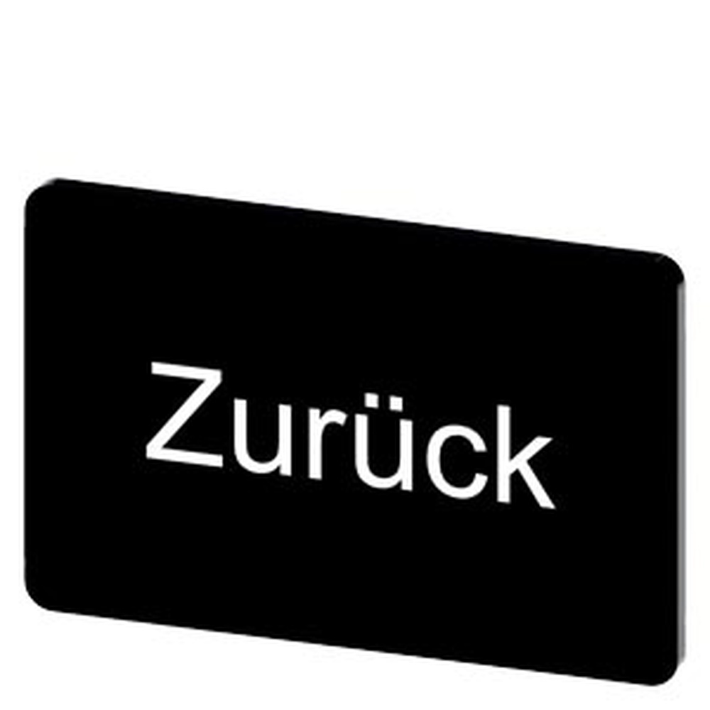 Siemens Bezeichnungsschild 3SU1900-0AD16-0AG0