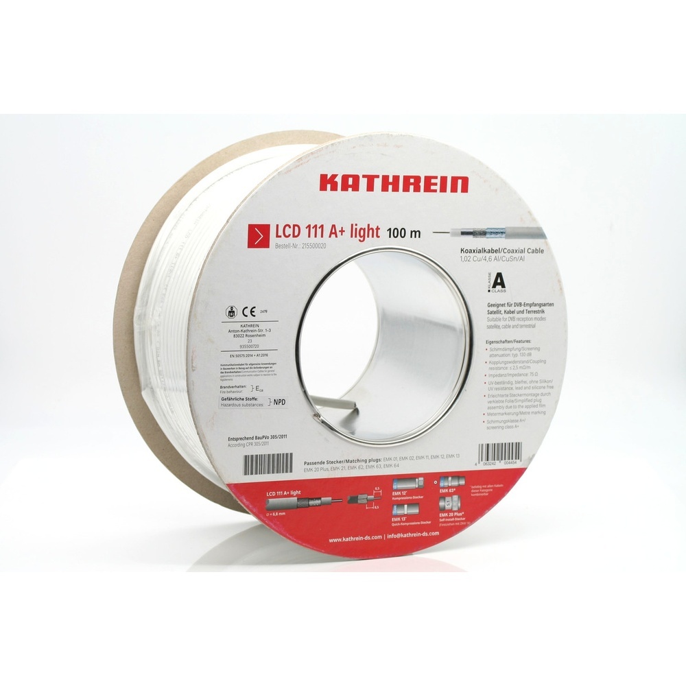 Kathrein Koaxialkabel 215500020 Typ LCD 111A Plus light 100m