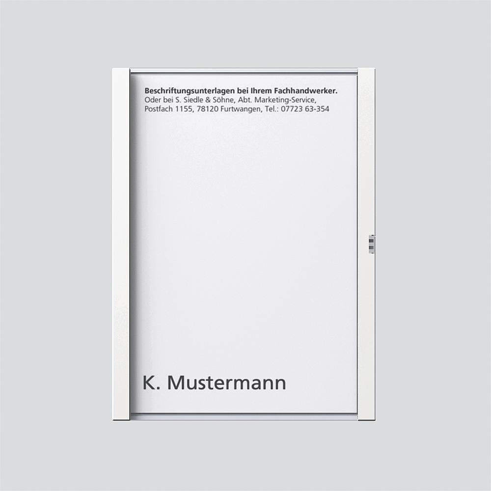 Siedle Namensschild 200029786-00 Typ TM 612-1/BTM 650-01 W