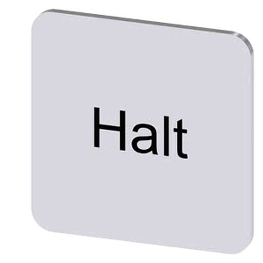 Siemens Bezeichnungsschild 3SU1900-0AF81-0AK0