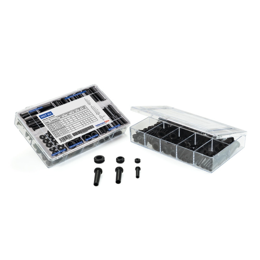 Hellermann Tüllenset 639-60000 Typ HOT Kit PVC-FR BK 10