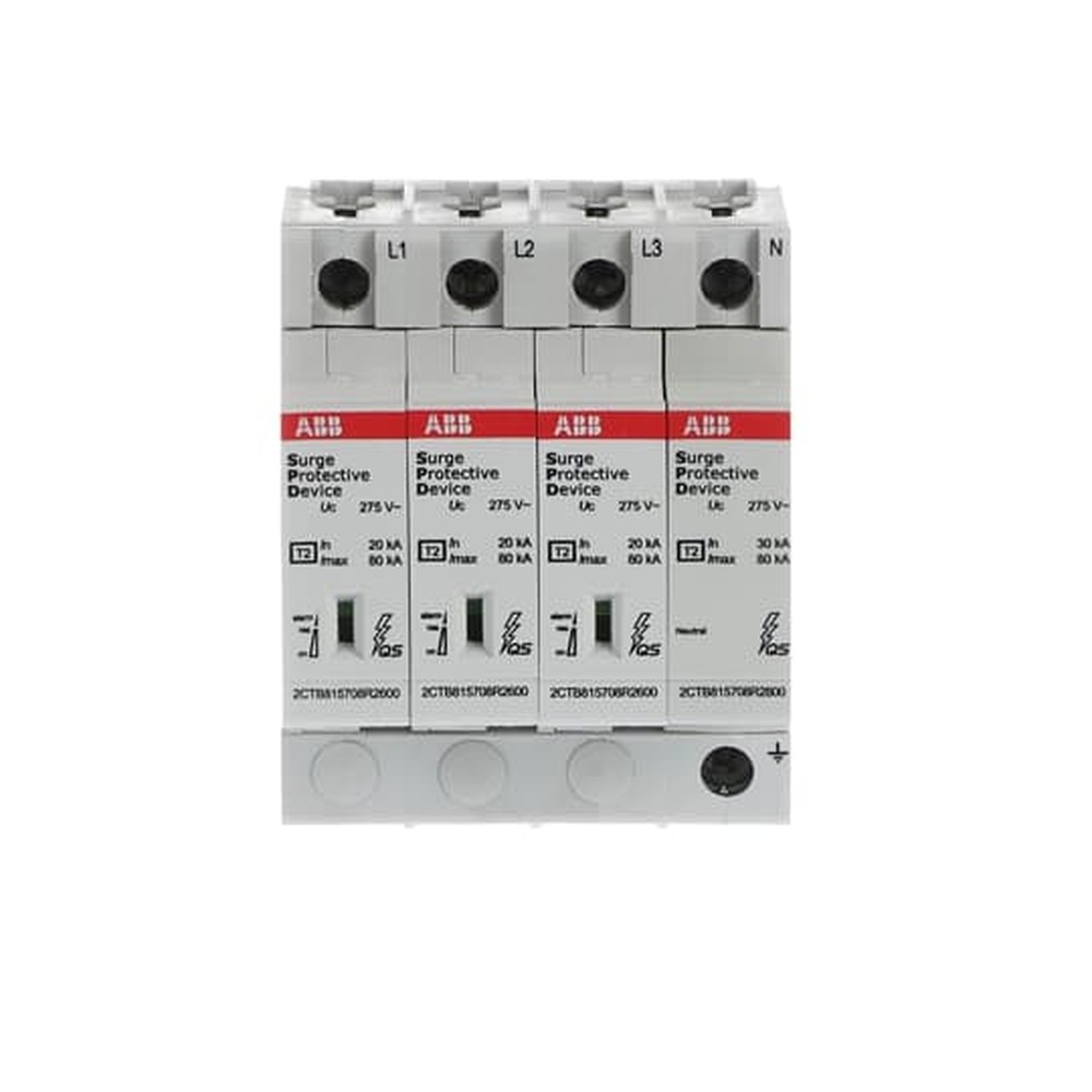 ABB Überspannungsableiter für Energietechnik Stromversorgung 2CTB815708R2000 Typ OVR T2 3N 80-275S