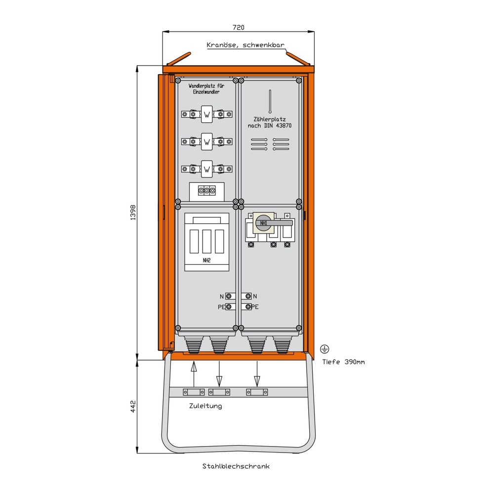 Walther-Werke Anschlussschrank WA0031H