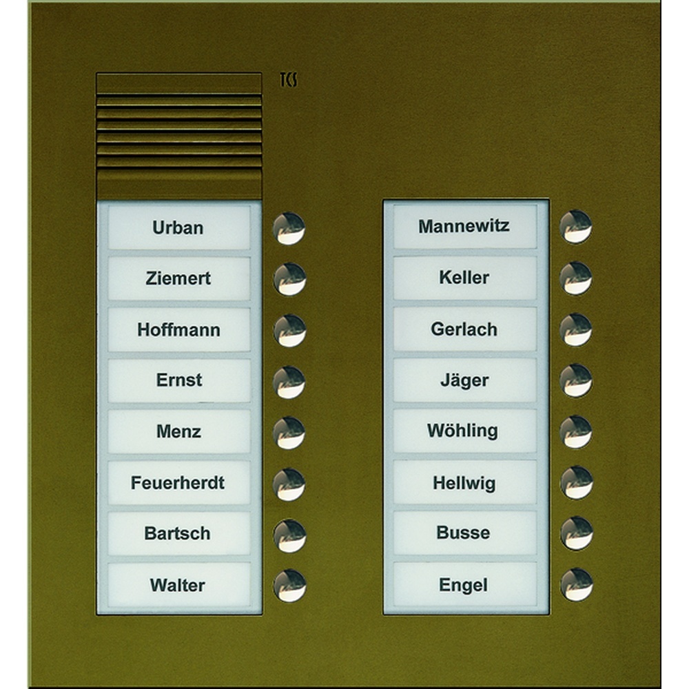 TCS Audio Außenstation PUK16/2-EB