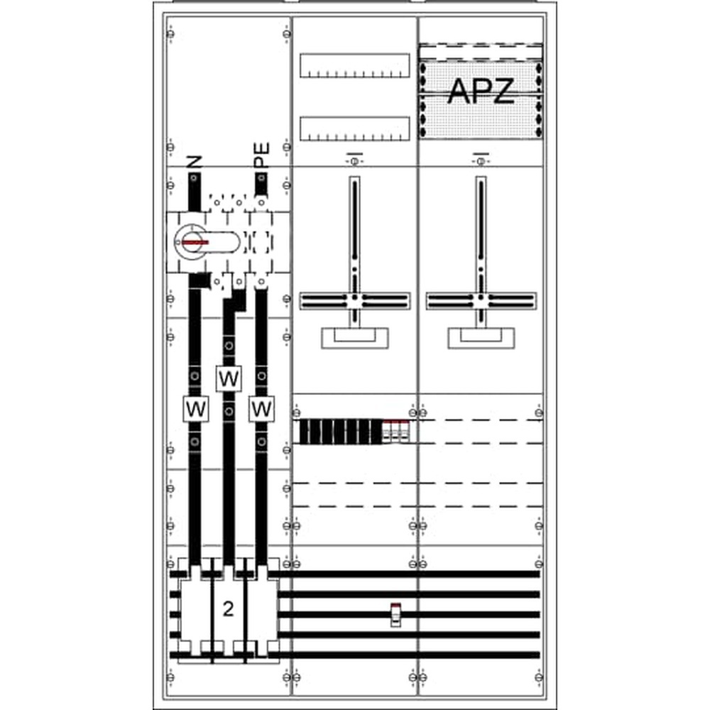 Striebel & John Komplettschrank 2CPX056035R9999 Typ WA39KN1