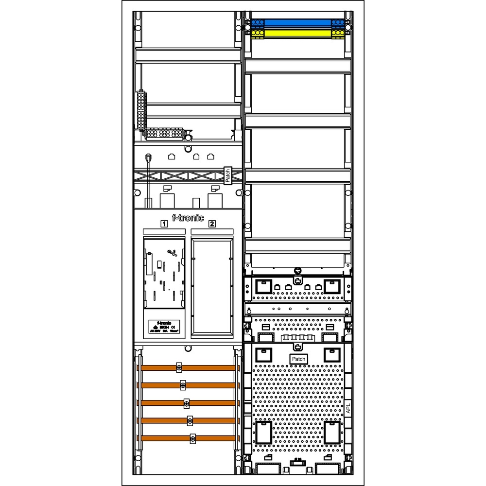 f-tronic Sammelschienenklemmen 7195163 Typ EHZ721APZRFZ