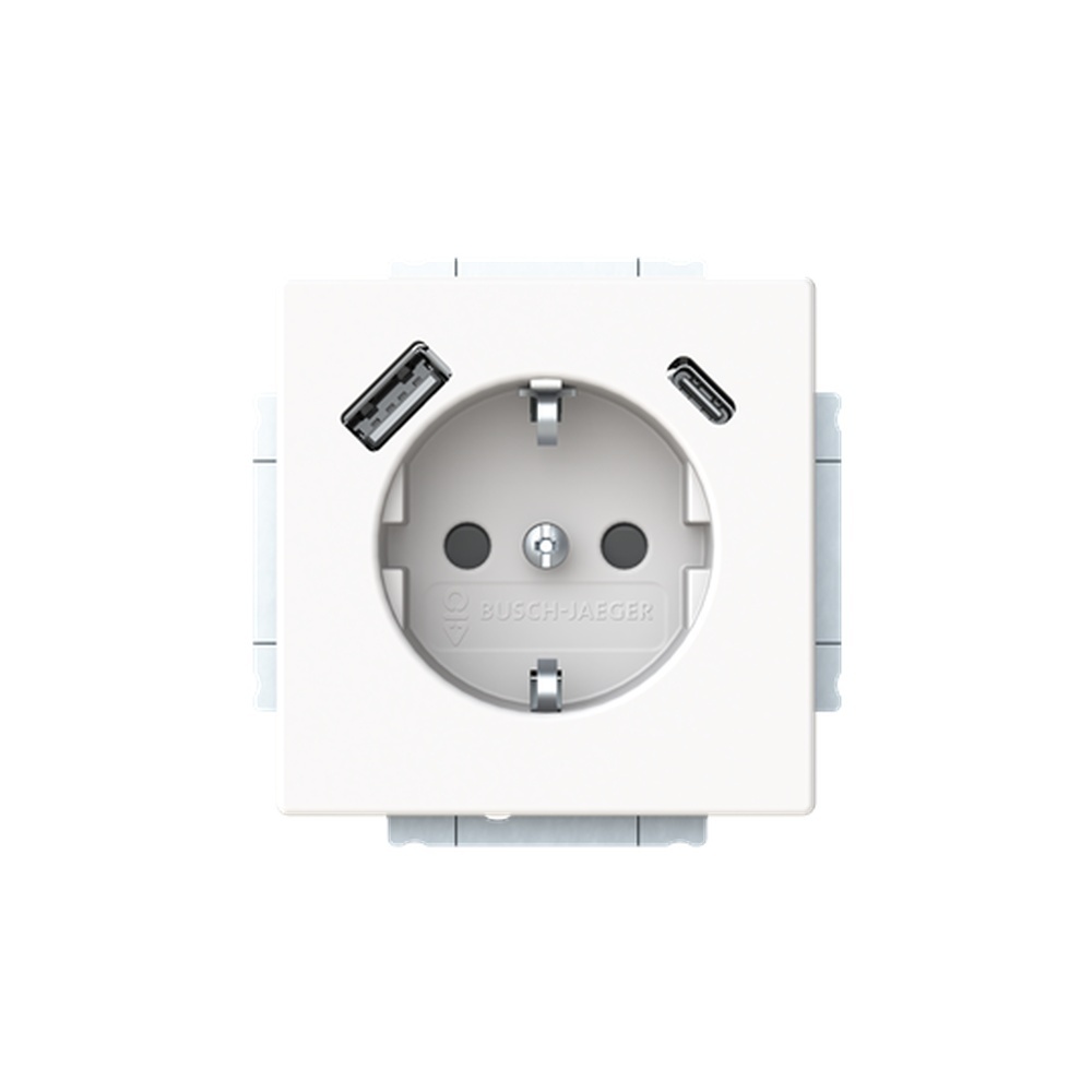 Busch-Jaeger SCHUKO Steckdose USB 20 EUCB2USBAC-884 Nr. 2CKA002011A6310