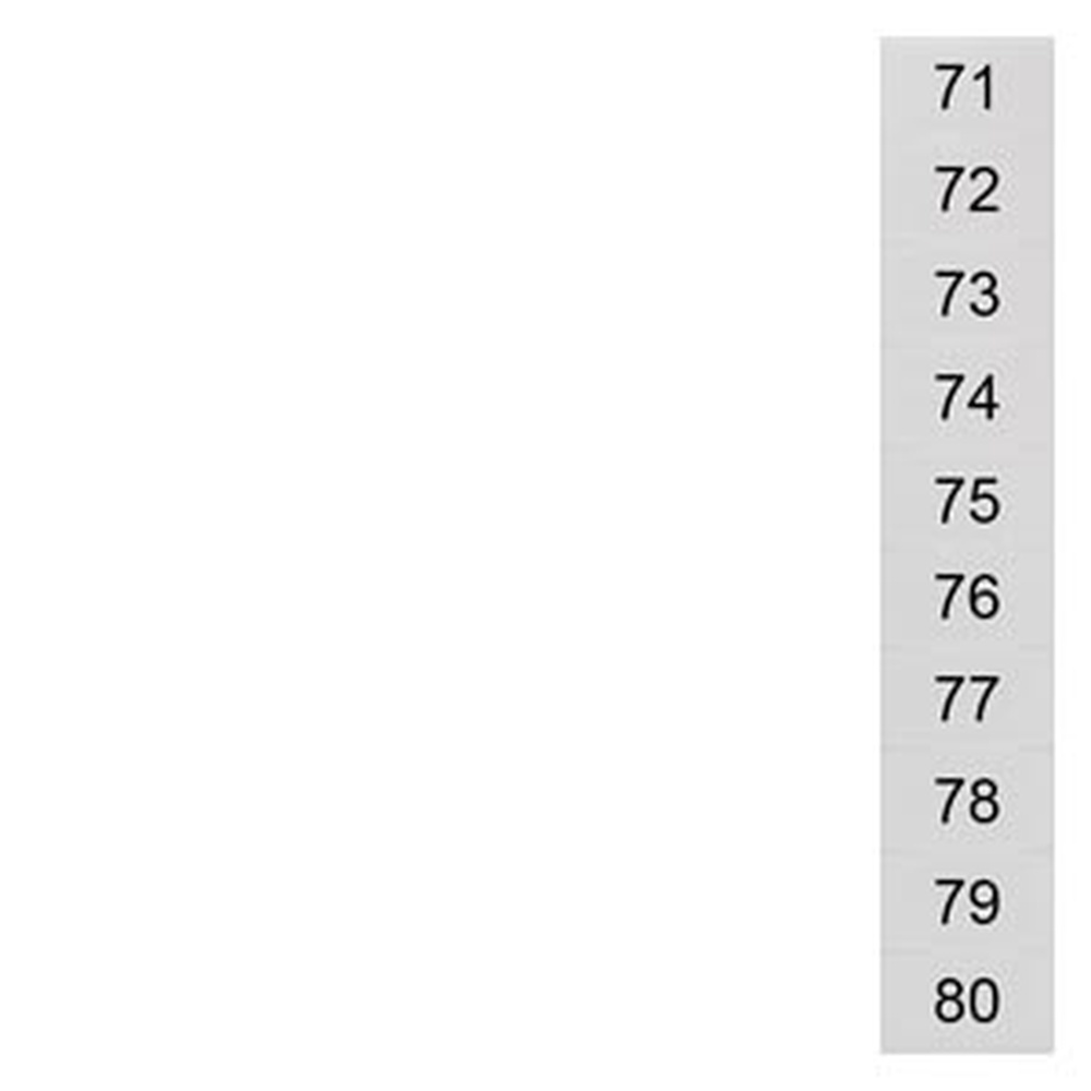 Siemens Bezeichnungsschild 8WH8140-3AB75