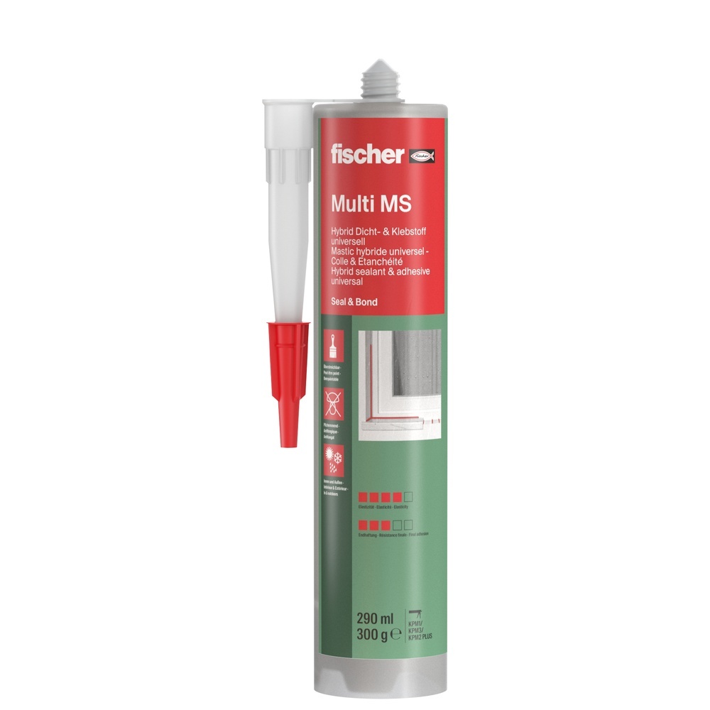 Fischer Kleb Dichtstoff 059389 Typ KD WEIß 290ML