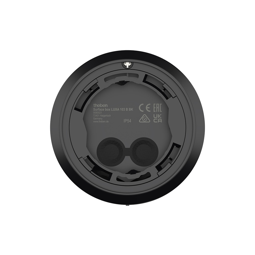 Theben AP Rahmen 9080021 Typ Surface box LUXA 103 B BK
