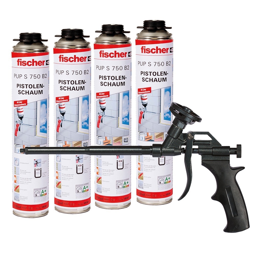 Fischer Pistolenschaum 530974 Typ PU-Aktionspaket DIY