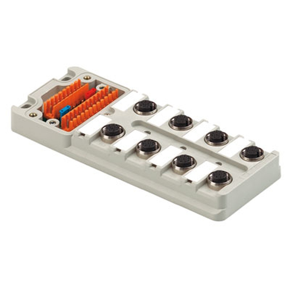 Weidmüller Passiver Sensor Aktor Verteiler 1740191000 Typ SAI-8-M 5P M12 OL UT