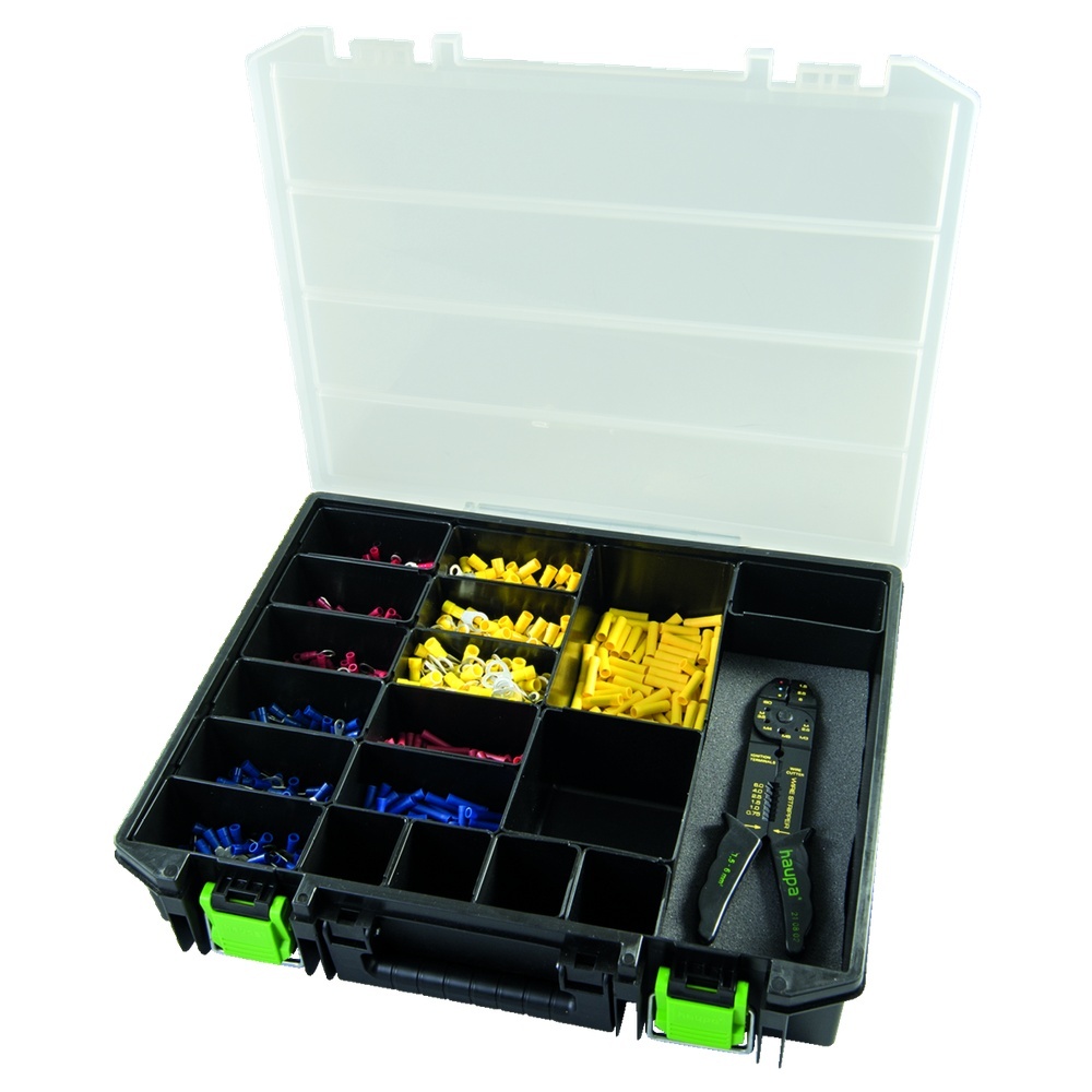 Haupa Kunststoffkoffer Quetschkabelschuhe 260777